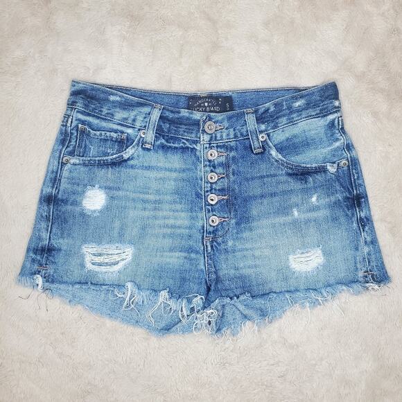 Lucky High Rise Cutoff Shorts 25 / 0 - Picture 1 of 7